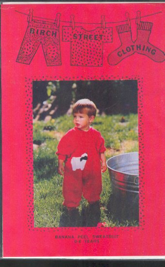 Sewing Pattern Birch Street Banana Peel Sweatsuit, 0 - 4 years