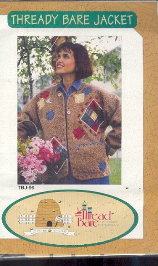 Sewing Pattern, Thread Bare Pattern, TBJ 96 Plush Felt Jacket, One Size