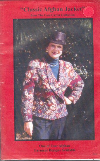 Sewing Pattern, Casa Carter Collections, Classic Afghan Jacket, One Size