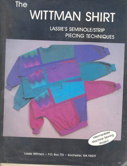 Sewing Pattern, by Lassie Whittman, Siminole Stripe, patchwork, Sizes S M L