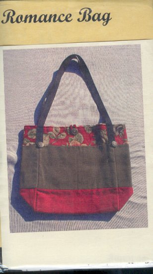 Sewing Pattern, Romance Bag, 12 X 18 and 12 X 15 inches