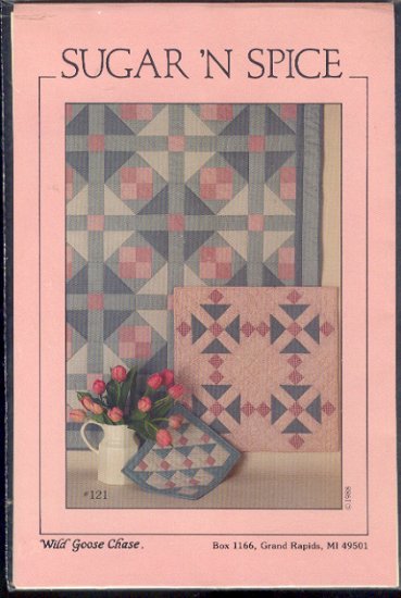 Sewing Pattern by Wild Goose Chase, Sugar N Spice handing quilt,