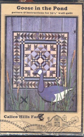 Sewing Pattery, Calico Hills, Goose in the Pond, 35.5" wall quilt