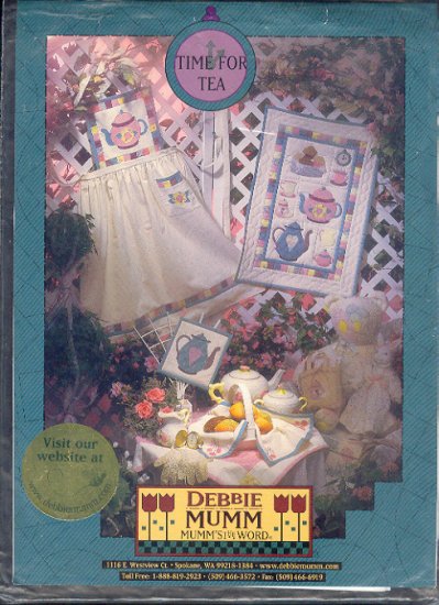 Sewing Pattern, Debbie Mumm, Time for Tea, Qulit, Cloth and Apron