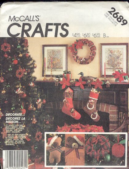 McCall's Sewing Pattern, Bear Christmas, One size