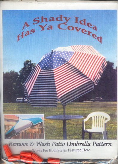 Sewing Pattern, Remove and wash patio unbrella pattern, includes spoke protectors,