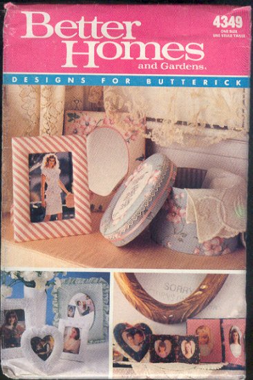 Butterick Sewing Pattern 4349, Bandbox, frames Several Sizes