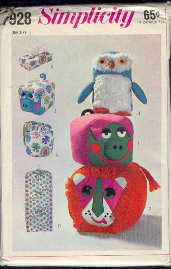 Simplicity Sewing Pattern, Three silly pillows, Vanity Bags and garment bag