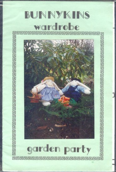Sewing Pattern, Bunykins Garden Party Wardrobe, 20" bunny rabbit