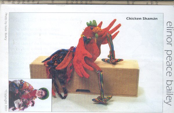 Sewing Pattern, Elinor Peace DBailey, Chicken Shaman, About 20 inches