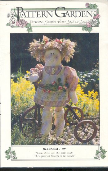 Sewing Pattern, Pattern Garden, Blossom Doll 19" with clothes, Sweet