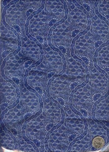 Sewing Fabric Cotton Medium Blue 1.5 yds X 44" No. 110