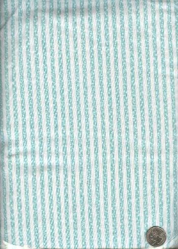 Sewing Fabric Cotton Green stripe 1-1/3 yds X 44" No. 144