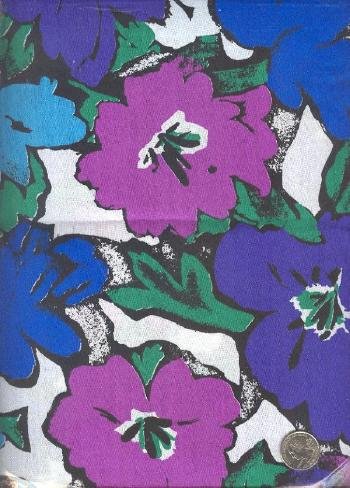 Sewing Fabric Cotton Hawaii flowers 4 yds X 44" No. 159