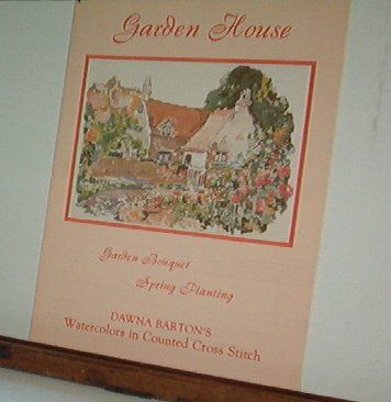 Cross Stitch Patterns GARDEN HOUSE Watercolor Painting in 3 Designs