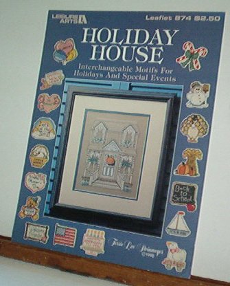 Cross Stitch Patterns Victorian House with 14 door designs