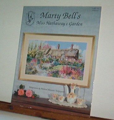 Cross Stitch Pattern - Marty Bell's MISS HATHAWAY'S GARDEN Beautiful