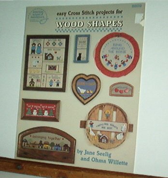 Cross Stitch Patterns, Easy design for Wood shapes, 18 designs