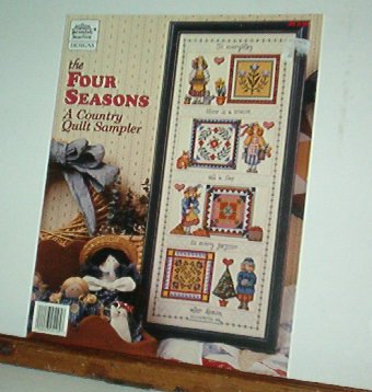 Cross Stitch Pattern, Four Seasons Country Quilt Sampler, one design