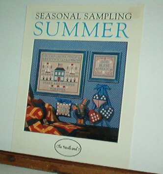Cross Stitch Patterns, Summer Sampler, House, Patriotic, Cute 4 designs