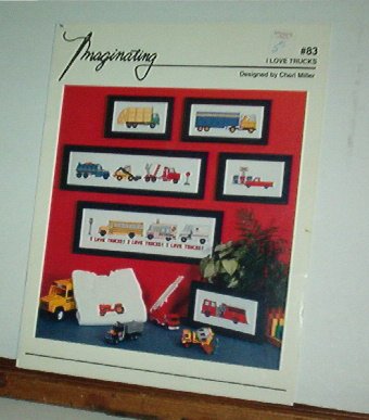 Cross Stitch Patterns, Trucks, very cool, 7 designs