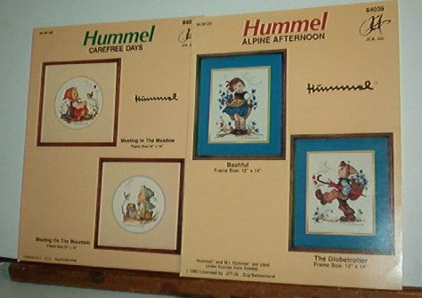 Cross Stitch Patterns, HUMMEL Bashful, Globetrotter, Meeting on the Mountain and Meadow 4 designs