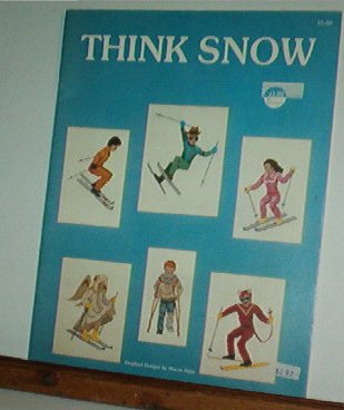 Cross Stitch Pattern, Skiing, Skiers, THINK SNOW, 12 designs