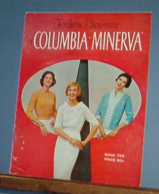Vintage Knitting Pattern Columbia Minerva Fashion Showcase Bk 739, 1950's 24 designs