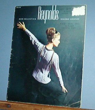 Vintage Knitting Patterns Reynolds #32, Designer sweters for women and men, 18 designs