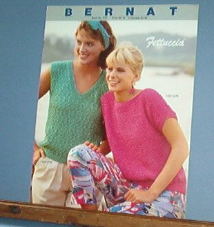 Knitting Patterns, Bernat 570, Fettuccia summer sweaters for women 4 designs