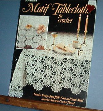 Crochet Patterns, Eight Tablecloth motifs, vintage and old fashioned designs