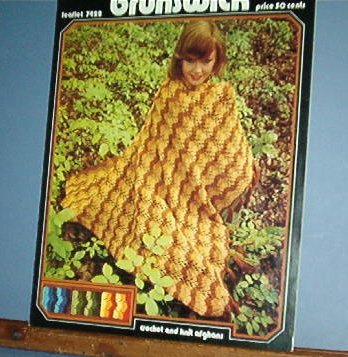 Two Crochet Patterns for AFGHANS Boiler Bay knit and Apple Pie crochet