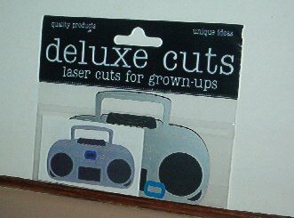 Scrapbooking - Die Cuts - Laser cut Radio Boom Box 3 X 2.5 " New