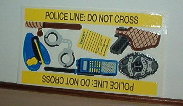 Scrapbooking - Stickers - 1 sheet Police gear Cop stuff New