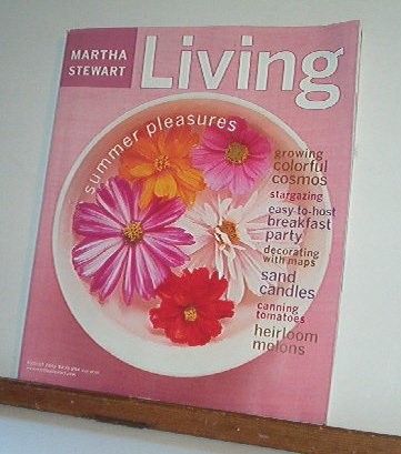 Magazine - Martha Stewart Living - Free Shipping - No. 105 August 2002