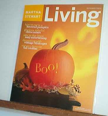 Magazine - Martha Stewart Living - Free Shipping - No. 107 October 2002