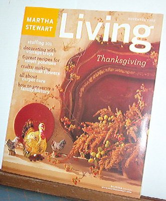 Magazine - Martha Stewart Living - Free Shipping - No. 108 November 2002