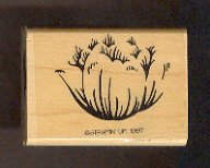 Rubber Stamp Scrapbooking - Wood Mount - New - Stampin Up - Peony Blossom 1.25X 2"