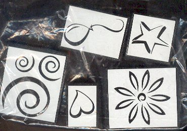 Rubber Stamp Scrapbooking - Sponge Mount - Inkadinkadoo - 5 stamp shapes New 1X1 - 1.5X1.5