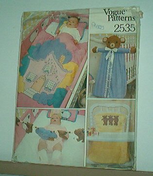 Sewing Pattern Vogue 2535 Baby nursery gear
