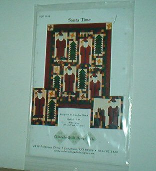 Sewing Pattern Colorado Quilt Designs Santa Time 62 X 78" Quilt & Wall Hangings