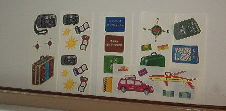 Scrapbooking - Stickers - Travel - Great Escapes - New - 2 X 6" strips