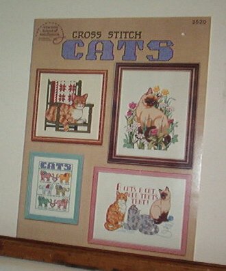 Cross Stitch Patterns - 10 designs - CATS Small to Large sizes