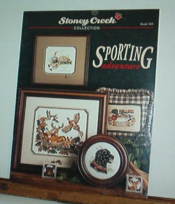 Cross Stitch Patterns - 8 designs - Stoney Creek Sporting Adventure: duck,deer,bear,dog,plus