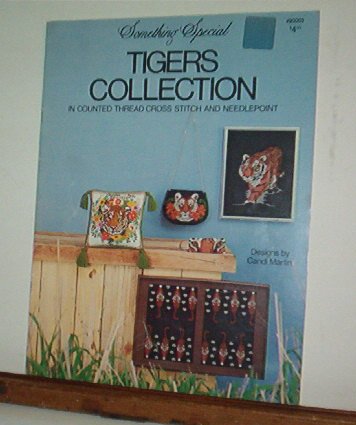 Cross Stitch Patterns - 8 designs - TIGER COLLECTION Various kinds