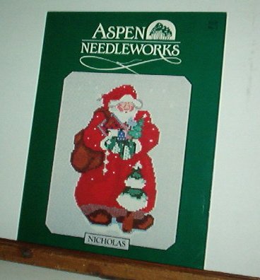Cross Stitch Pattern Santa Claus NICHOLAS Aspen Needlewords