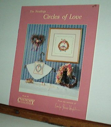 Cross Stitch Pattern, THE NESTLINGS...CIRCLES OF LOVE Art by Carolyn Wright 3 Designs