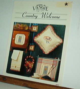 Cross Stitch Pattern, COUNTRY WELCOME by Vangie