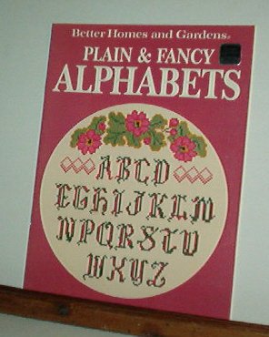 Cross Stitch Pattern, 14 designs PLAIN & FANCY ALPHABETS BH&G + 2 number designs