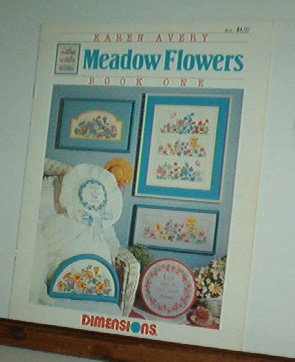 Cross Stitch Pattern, MEADOW FLOWERS by Karen Avery 5 designs + alphabet